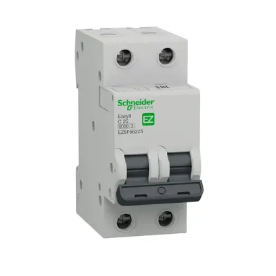 Schneider Electric - EZ9F56225 - EASY9 MCB 2P 25A C 6000A 230V MINIATURE - 1