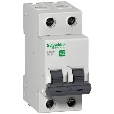 Schneider Electric - EZ9F56263 - Easy9 MCB 2P 63A C 6000A 230V - 1