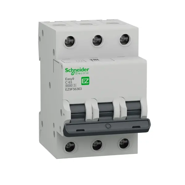 Schneider Electric - EZ9F56363 - Easy9 MCB 3P 63A C 6000A 400V - 1