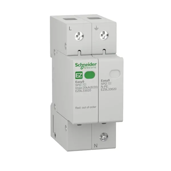 Schneider Electric - EZ9L33620 - Easy9 Surge Arrestor 1P-N 20kA - 1