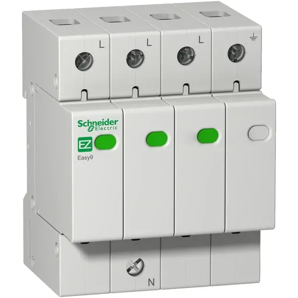 Schneider Electric - EZ9L33745 - Easy9 Surge Arrestor T2 3P-N 45kA 400V - 1