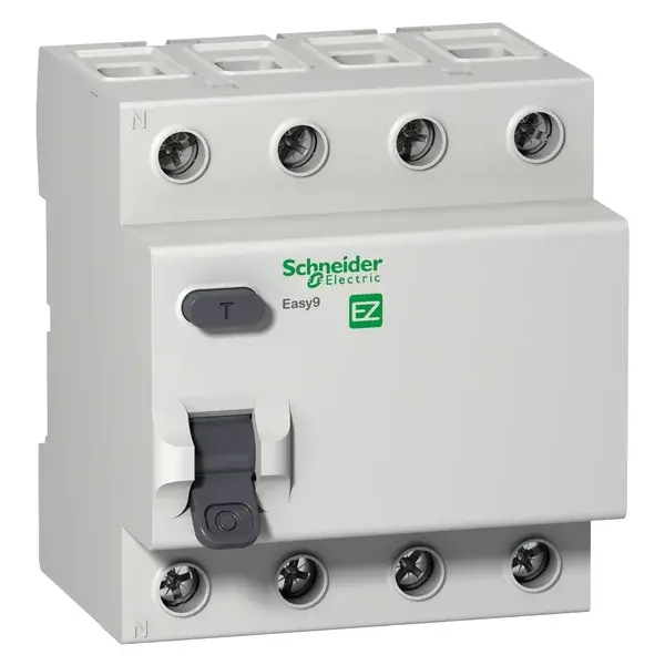 Schneider Electric - EZ9R63463 - Easy9 RCCB 4P 63A 300MA AC-type 400V Res - 1