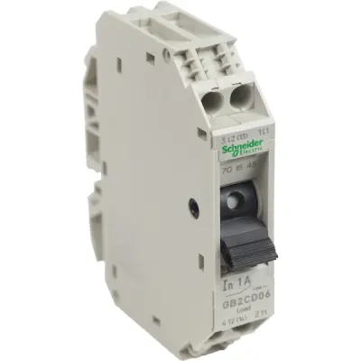 Schneider Electric - GB2CD06 - THERMAL MAGNETIC CKT BREAKER 1A 1P+N - 1