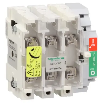 Schneider Electric - GS1QQD3 - SW DISCON FUSE SWI BODY SIZE2 400A TP - 1