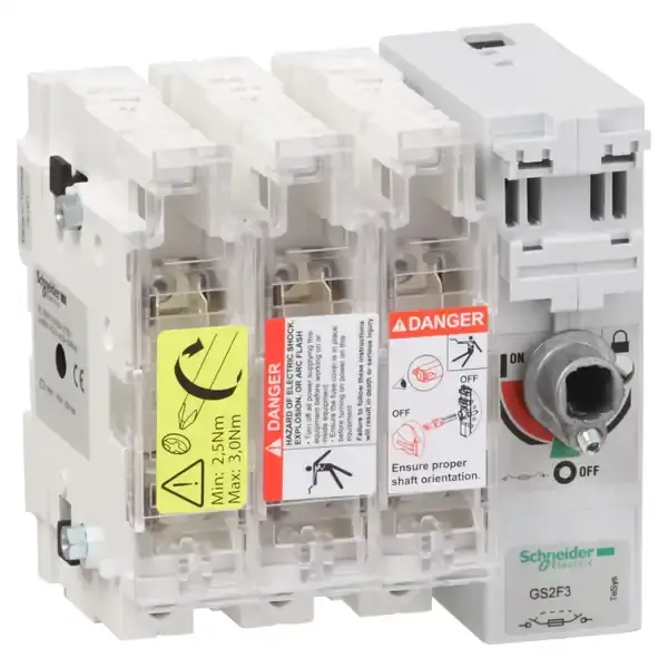 Schneider Electric - GS2F3 - fuse disconnect switch 3x - 1