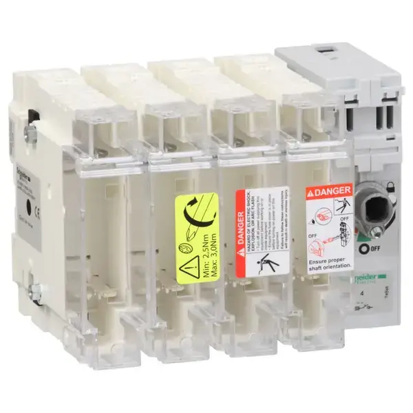 Schneider Electric - GS2J4 - SW DISCON FUSE SWI BODY 22x58 100A 4P - 1