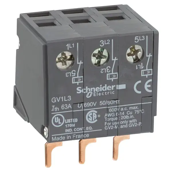 Schneider Electric - GV1L3 - TeSys GV2 - Current limiter(addon) - 1