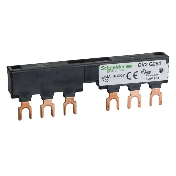 Schneider Electric - GV2G254 - Linergy FT - Busbar - 63 A - 2 tap-offs - 1