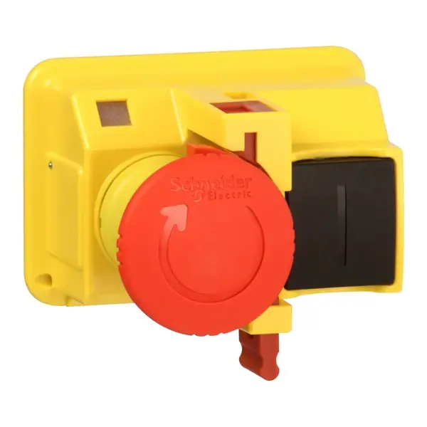 Schneider Electric - GV2K04 - RED MUSHROOM HD STOP TURN - 1