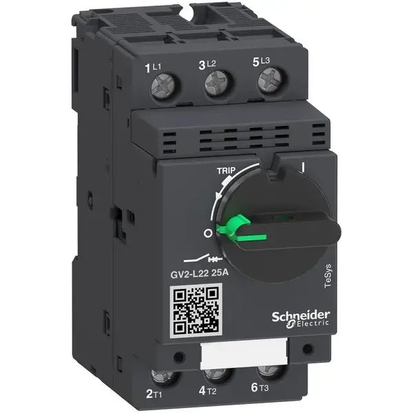 Schneider Electric - GV2L22 - MOTOR PROT CKT BKR MAGNETIC 25A ROTARY - 1