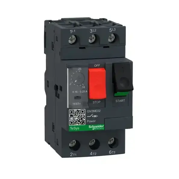 Schneider Electric - GV2ME02 - TeSys GV2 - Motor circuit breaker 0.16-0 - 1