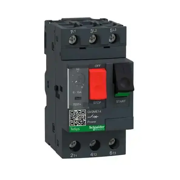 Schneider Electric - GV2ME14 - GV2ME MOTOR CB THERM/MAG 6-10A ROCKER - 1