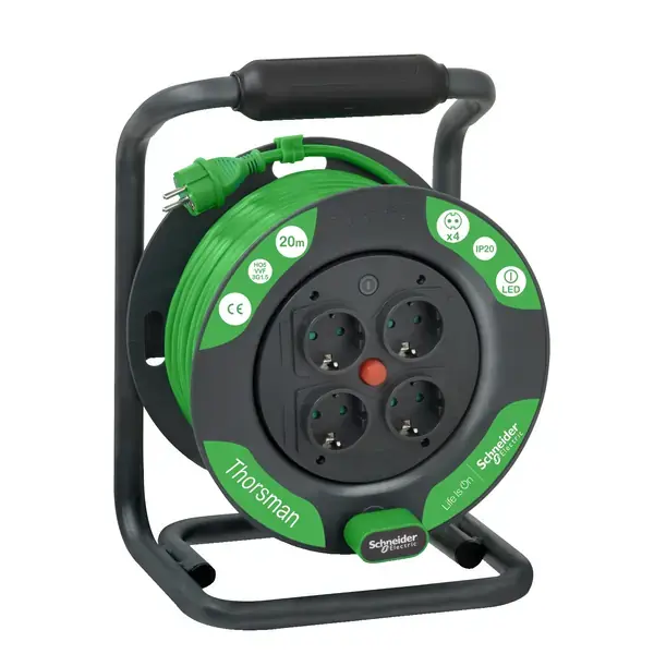 Schneider Electric - IMT33140 - Thorsman - Cable reel 20m HO5VVF 3G1.5 I - 1