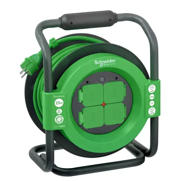 Schneider Electric - IMT33148 - Cable reel 25m HO7RNF 3G2.5 IP44 Schuko - 1