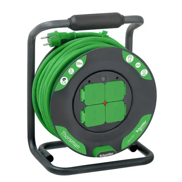 Schneider Electric - IMT33150 - Cable reel 25m HO7RNF 3G2.5 IP44 Contour - 1