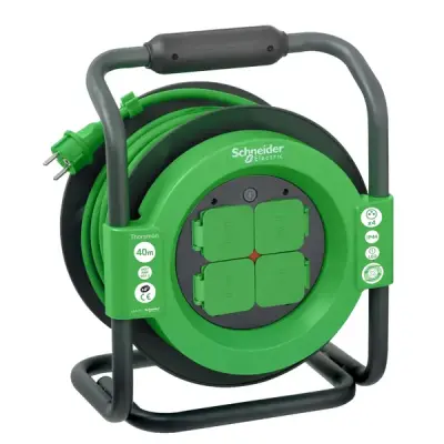 Schneider Electric - IMT33161 - Cable reel 40m HO7RNF 3G2.5 IP44 Contour - 1