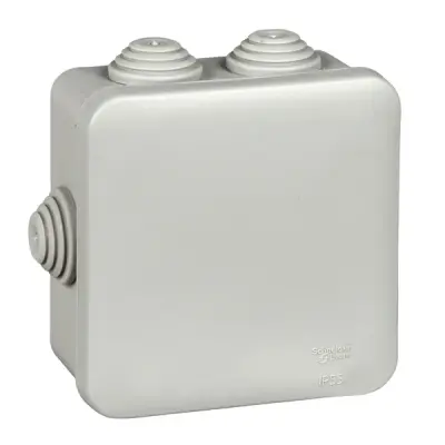 Schneider Electric - IMT35092 - JUNCTION BOX SQUARE 85X85X40 GREY - 1