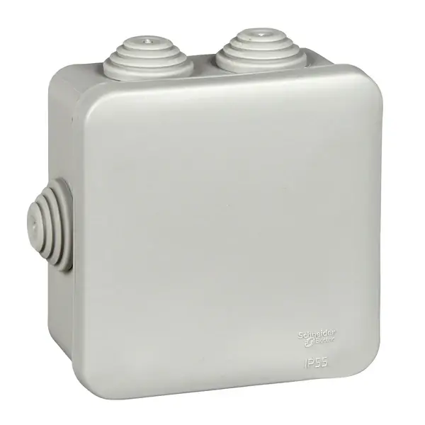 Schneider Electric - IMT35092 - JUNCTION BOX SQUARE 85X85X40 GREY - 1