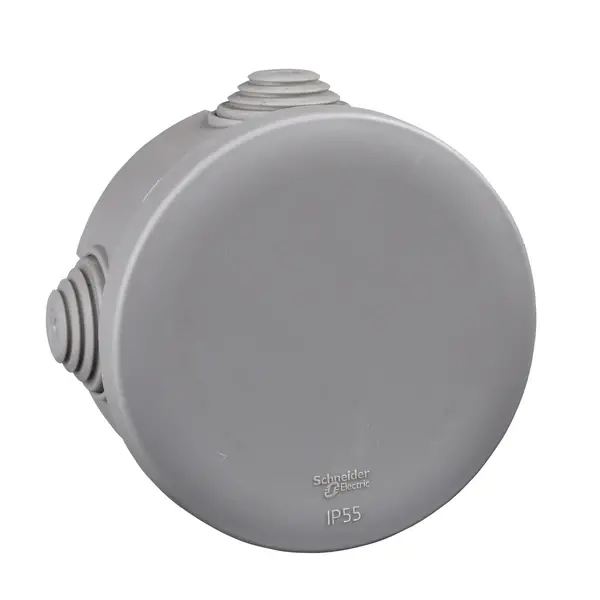 Schneider Electric - IMT35094 - JUNCTION BOX ROUND +80X40 GREY - 1