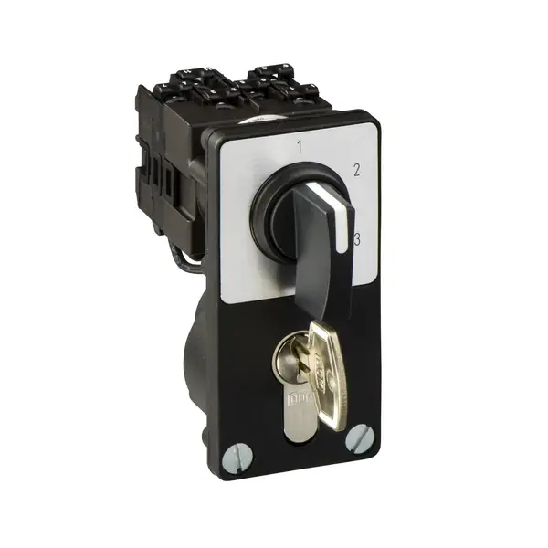 Schneider Electric - K1F013NZ4 - STEP.SWITCH 3POS 2POLES B LACK HANDLE - 1