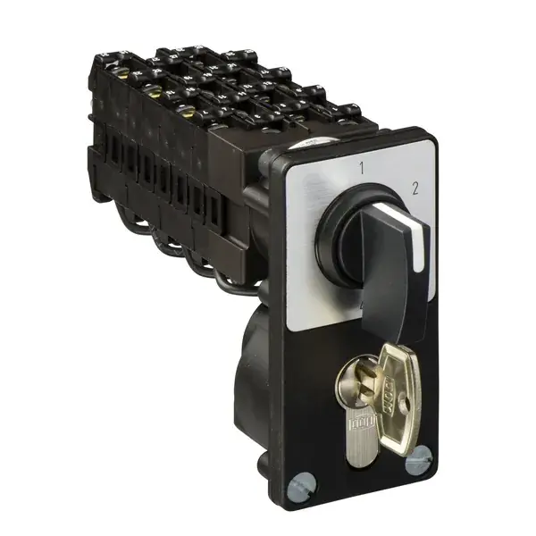 Schneider Electric - K1Q034NZ4 - STEP.SWITCH 4POS 4POLES B LACK HANDLE - 1