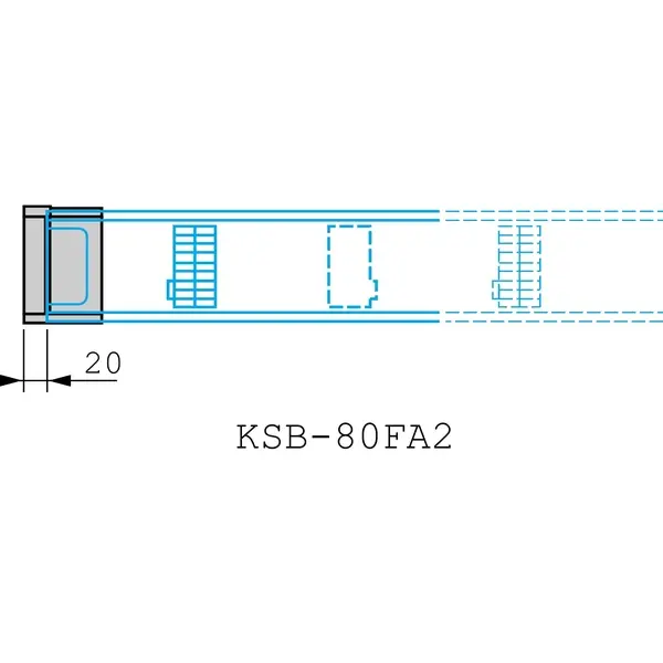 Schneider Electric - KSB80FA2 - END COVER IP54 - 1