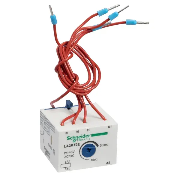 Schneider Electric - LA2KT2E - TeSys K timer 1C/O 24-48V 1-30s - 1