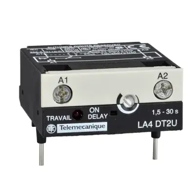 Schneider Electric - LA4DT0U - ELECTRONIC TIMER DELAY ON 0.1 - 2SEC - 1