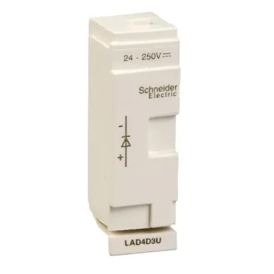 Schneider Electric - LAD4D3U - d40a to d65a diode 24 - 250 - 1
