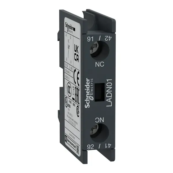 Schneider Electric - LADN01 - TeSys D aux contacts block 1NC screw - 1
