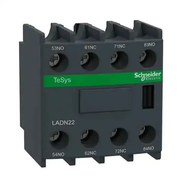 Schneider Electric - LADN22 - TeSys D aux contacts block 2NO+2NC screw - 1