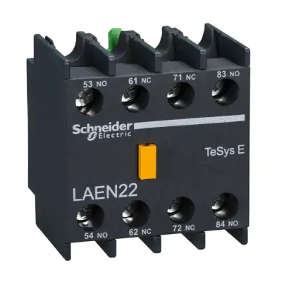Schneider Electric - LAEN22 - EasyPact TVS aux contacts block 2NO 2NC - 1