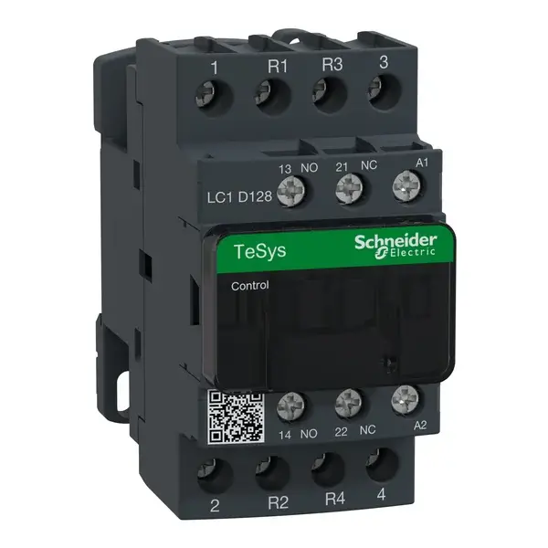 Schneider Electric - LC1D128E7 - MAGNETIC CONTACTOR 25A AC1 4P 2NO 2NC - 1
