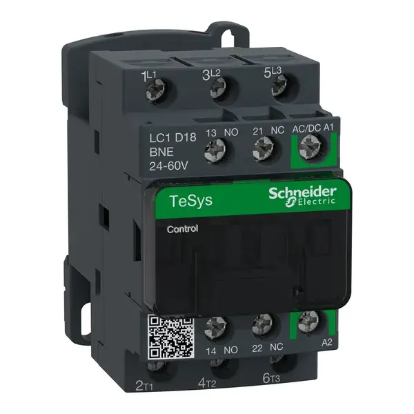 Schneider Electric - LC1D18BNE - TESYS D CONT-3P-AC3- 440V 18A - 1
