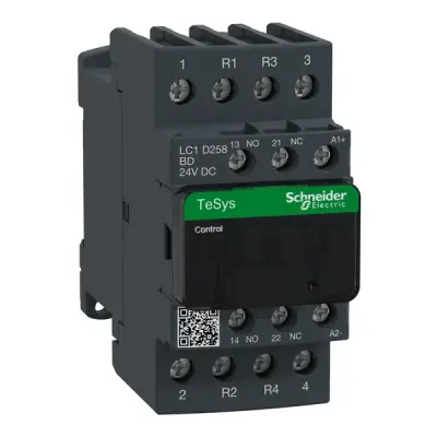 Schneider Electric - LC1D258BD - MAGNETIC CONTACTOR 40A 440V AC1 4P 24VDC - 1