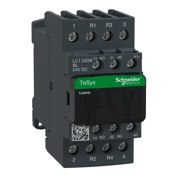 Schneider Electric - LC1D258BL - 4P CONTACTOR 40A AC-1 (2NO 2NC) 24VDC LC - 1