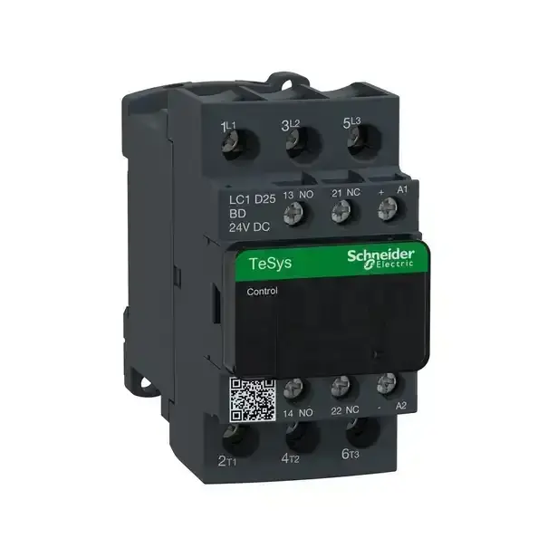 Schneider Electric - LC1D25BD - 3P CONT 25A AC3 11KW 1NO 1NC 24VDC COIL - 1