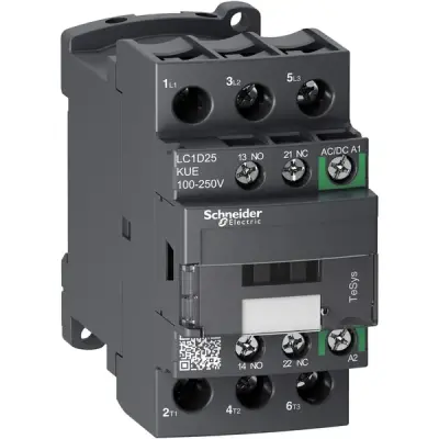 Schneider Electric - LC1D25KUE - TESYS D CONT-3P-AC3- 440V 25A - 1