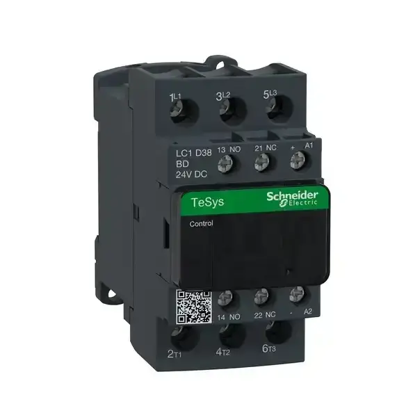 Schneider Electric - LC1D38BD - TeSys D contactor 3P AC3 38A 24V DC coil - 1