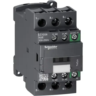 Schneider Electric - LC1D38KUE - TESYS D CONT-3P-AC3- 440V 38A - 1