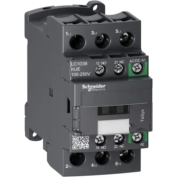 Schneider Electric - LC1D38KUE - TESYS D CONT-3P-AC3- 440V 38A - 1