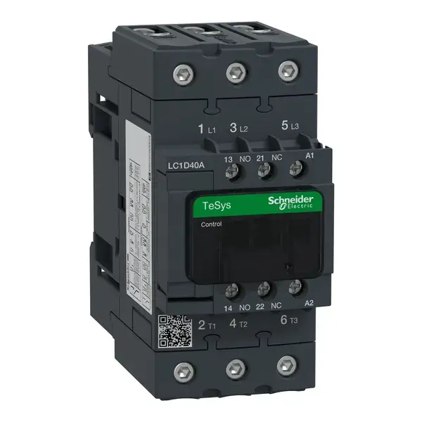 Schneider Electric - LC1D40AF7 - TeSys D contactor 3P AC3 40A 110V AC coi - 1