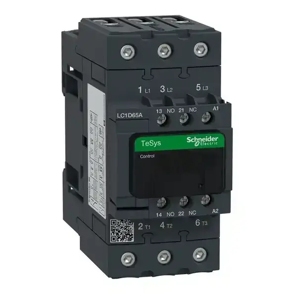 Schneider Electric - LC1D65AB7 - TeSys D contactor 3P AC3 65A 24V AC coil - 1