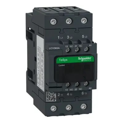 Schneider Electric - LC1D65AB7 - TeSys D contactor 3P AC3 65A 24V AC coil - 1