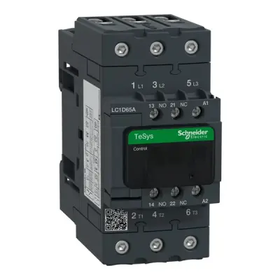 Schneider Electric - LC1D65AE7 - TeSys D contactor 3P AC3 65A 48V AC coil - 1