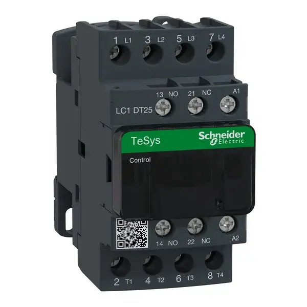 Schneider Electric - LC1DT25B7 - TeSys D contactor 4P AC1 25A 24V AC coil - 1
