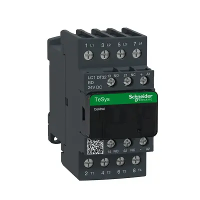Schneider Electric - LC1DT32BD - TeSys D contactor 4P AC1 32A 24V DC coil - 1