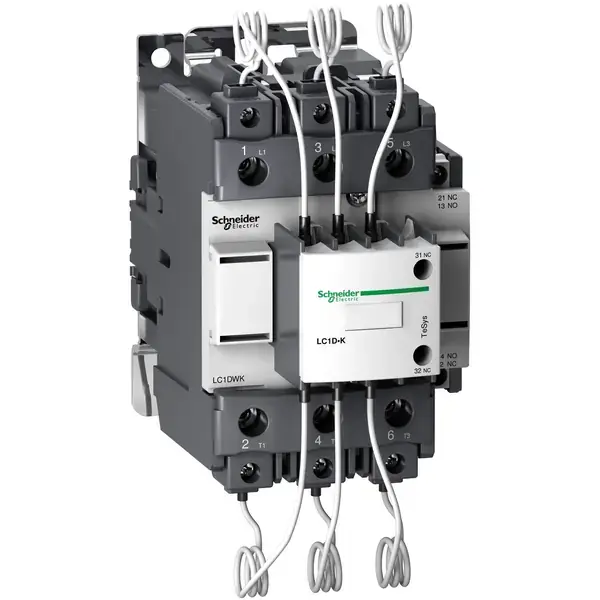 Schneider Electric - LC1DWK12P7 - TeSys D capacitor contactor 60kVAR 230V - 1
