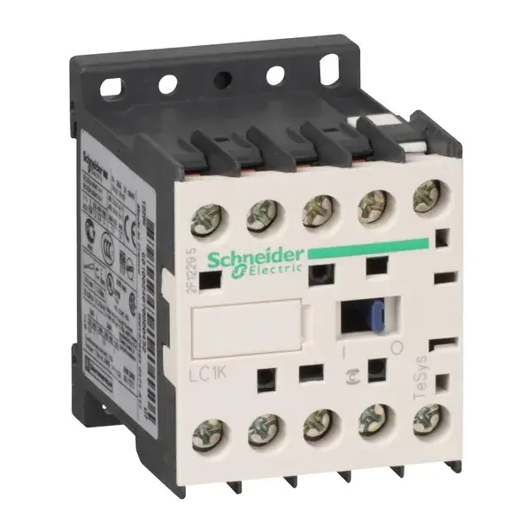 Schneider Electric - LC1K1610F7 - TeSys K contactor 3P AC3 16A 110V AC coi - 1
