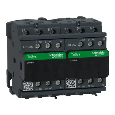 Schneider Electric - LC2D09E7 - REV MAGNETIC CONTACTR 9A 440V AC3 TP 48V - 1
